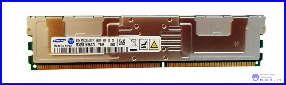 511-1228-01 - SAMSUNG M395T1K66AZ4-YE68 8GB 2Rx4 PC2-5300-555-11-D0 DDR2-667 - Immagine 1 di 1