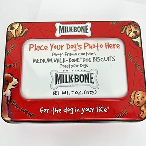 Milchknochen Hundeleckerli Keks Foto Bilderrahmen Sammlerdose Vintage 1989 - Bild 1 von 8