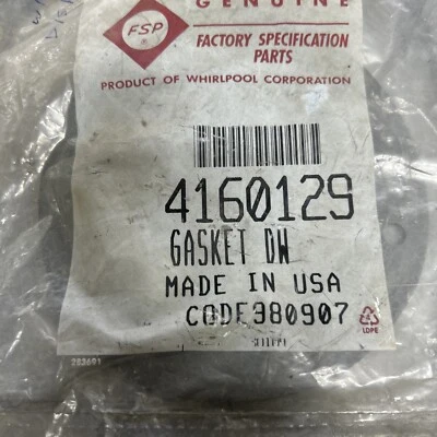 Junta FSP (Whirlpool) Parte # 4160129 (G5A) Foto 1 de 2