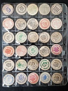 30 Mixed Different Wooden Nickels As Shown lot pwn23 - Picture 1 of 2