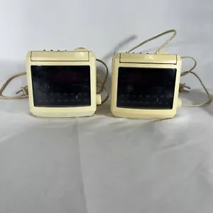 2 Vintage GE Wecker Colocks AM/FM Radio getestet und funktioniert - Bild 1 von 9