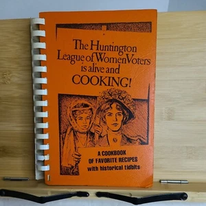 Vintage Huntington NY League of Woman Voters Cookbook with History Tidbits 1974 - Imagen 1 de 6