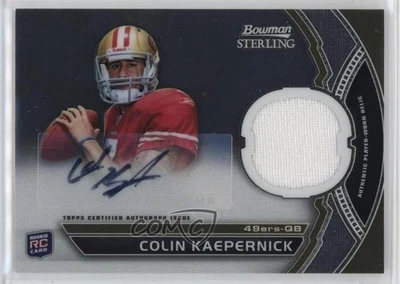 2011 Bowman Sterling Auto Relics Colin Kaepernick #BSAR-CK Rookie Auto RC - Image 1 of 2