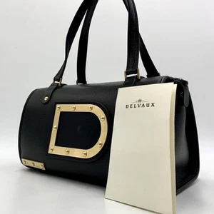 Delvaux Astrid Mm Leather Tote Bag Boston Bag Purse With D-Ring Hardware - Picture 1 of 10