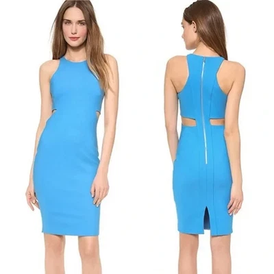Elizabeth and James 6 Blue Lela Cutout Sleeveless Fitted Dress MSRP $365 - Image 1 of 4