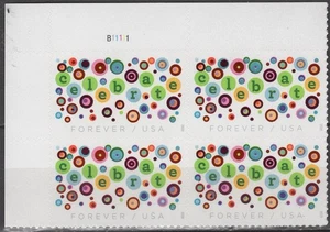 SC# 5434 - 2020 - Forever - Let's Celebrate! - Plate Block of 4 - MNH - Bild 1 von 1