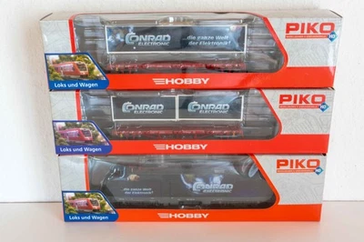 Piko Lok 71014 Taurus Conrad LokSound 5 73001-1 + 73001-2 Containerwagen DC H0 - Bild 1 von 4