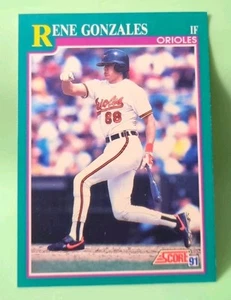 1991 Score - Rene Gonzales #638 - Baltimore Orioles  - Picture 1 of 2