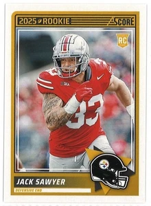 Novato de fútbol americano 2025 Score, #83 Jack Sawyer - Pittsburgh Steelers - Imagen 1 de 2