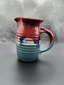 Vintage Don Brimberry Art Pottery Pitcher Signed 6" Austin, TX - Picture 1 of 9