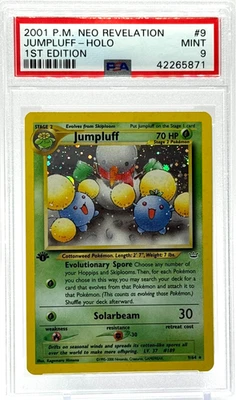 Pokemon 1st Edition 2001 Neo Revelation Jumpluff Holo 9/64 PSA 9 Mint TCG - Image 1 of 2