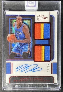 2021-22 Panini One And One Kendrick Perkins Tri Colour On Card Auto OKC /25 - Picture 1 of 2