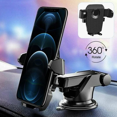 Car Windshield Dashboard Phone Mount Holder for iPhone 17 16 15 Samsung S25 S24+ - Image 1 of 4
