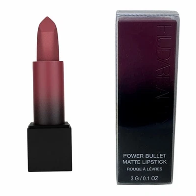 HUDABEAUTY Power Bullet Matte Lipstick Pool Party Full Sz 3g Rare! Authentic NIB - Image 1 of 4