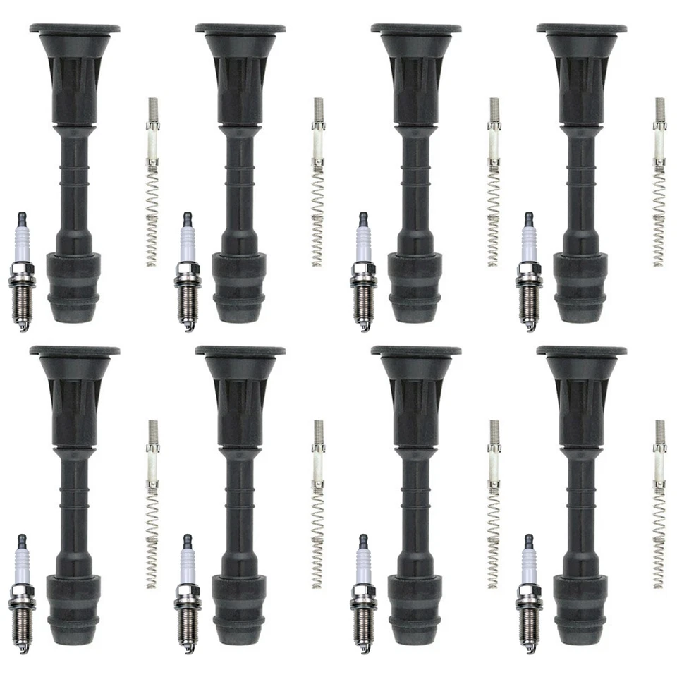 Kit de 8 bujías estándar Denso 8 botas de bobina para Infiniti QX56 2005 5,6 L V8 Foto 1 de 1