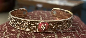 Bradford Exchange Nature’s Healing Beauty Copper Cuff Bracelet Bohemian. KK5 - Picture 1 of 4
