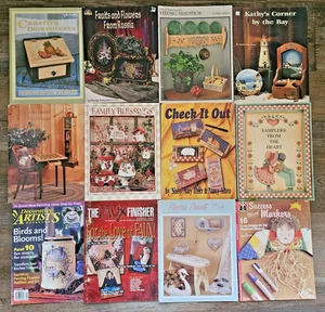 Lot of 12  Vintage Tole Painting Pattern Books Folk Art Acrylics Aubuchon Farley - Picture 1 of 6