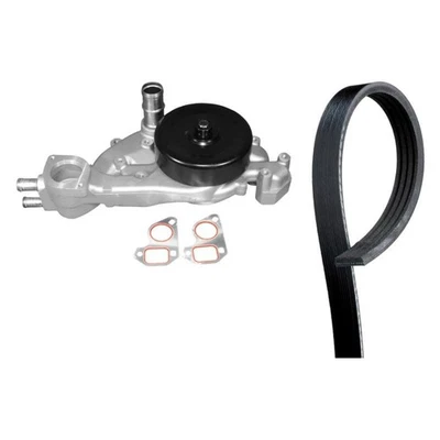 For Cadillac CTS 04-07 Engine Coolant Water Pump and Serpentine Belt Kit Foto 1 de 2