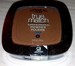 L’Oreal Paris True Match Super Blendable Oil Free Powder C9 Deep Profond - New - Picture 1 of 2