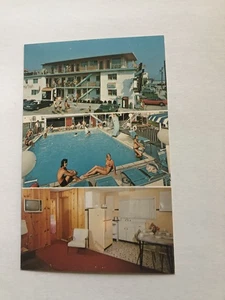 Postal de colección 1973 Melody Court & Apartments Motel North Wildwood NJ - Imagen 1 de 2