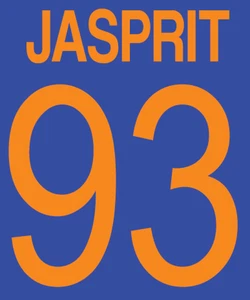 Indien Cricket Jasprit Bumrah beliebiger Name Nummer Cricket Shirt Fußball Zahlen Hitze - Bild 1 von 1