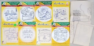 Lot of 8+ Aunt Martha's Hot Iron On Embroidery Transfers PILLOW CASES Used - Picture 1 of 1