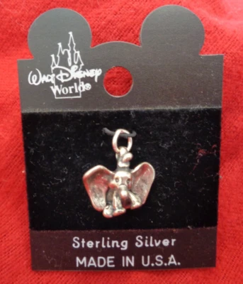 ВИНТАЖНЫЙ НОВЫЙ WALT DISNEY WORLD DUMBO ПОДВЕСКА СЕРЕБРО 925 - Изображение 1 из 4