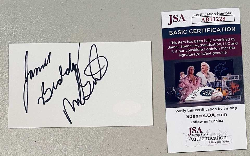 James Buddy McGirt Signed Autographed 3x5 Card JSA Boxing Welterweight Champion - Image 1 of 1