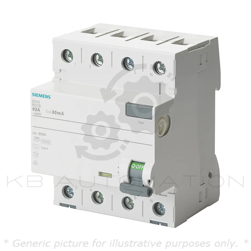 Siemens 5SV3642-6 Residual current operated circuit breaker, 4-pole, In: 25 A - Image 1 of 1
