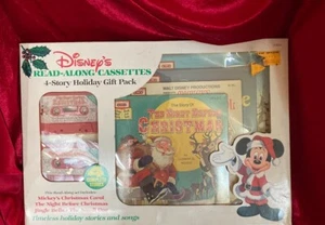 New Disney's Read-Along Cassette 4-Story Holiday Gift Pack Christmas Vintage - Picture 1 of 11