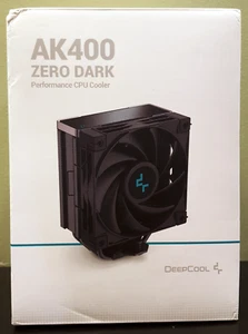 DeepCool AK400 Zero Dark 120mm CPU Cooler | Fan with Heatsink [Open Box] - Afbeelding 1 van 7