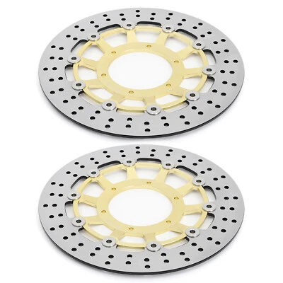 Dischi freno anteriori rotondi per Honda CB900F Hornet 02-06 VTX1800 C N R S F - Immagine 1 di 4