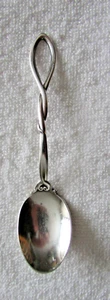Forget-Me-Knot Rope Frank Whiting Sterling Silver Spoon Condiment - Picture 1 of 2