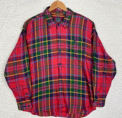 Camisa Lizwear Vintage Años 90 Mujer Mediana Pequeña Cuadros Botón Manga L Oficina Trabajo Foto 1 de 4