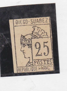 Diego suarez 1890 yvert 9,Sc 9 ,mint no gum, forgery?!    s210 - Picture 1 of 2