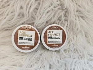 2 ~ Loreal Age Perfect 4-In-1 Tinted Balm # 10 Deep W/ Firming Serum New Sealed - Picture 1 of 2