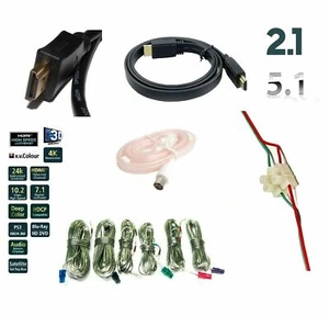 SAMSUNG FM Aerial/Speaker/HDMI Cable Wire Plug Extension for HT-BD2R Home Cinema - Picture 1 of 11