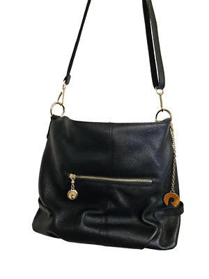 REALER Lrg Дамская сумка дизайнер Hobo сумка ведро сумочки черное золото через плечо - Изображение 1 из 4