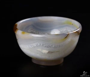 2,7" Premium Brasilianischer Achat geschnitzte Kristallschale, Kristall Heilung - Bild 1 von 3