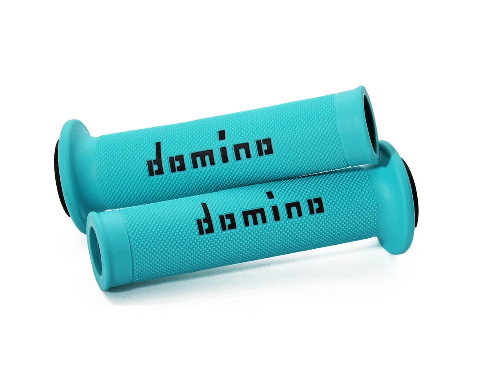 Honda RVF750R 1994-1997 Domino A010 Handle Bar Race Grips Cyan - Image 1 of 3