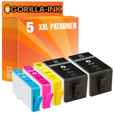 GORILLA-INK 5 Patronen für HP 903XL HP OfficeJet 6950 Pro 6970 6868 6950 6960 6968 6975 6978