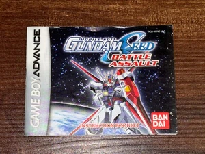 Gundam Seed Mobile Suit Battle Assault Nintendo Gameboy Advance Manual Only - Picture 1 of 1