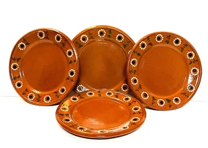 Set di 4 piatti messicani in rosso - 9 1/2" in (VEDI SOTTO) - Foto 1 di 2