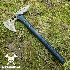 Tomahawk Desert Camo Axt Beil Spaltaxt Spaltbeil Outdoor Handbeil Camping - Bild 1 von 11