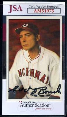 Edd Roush JSA Coa Signed 1982 Diamond Classics Autograph - Image 1 of 2