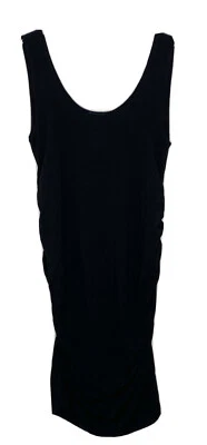 Isabella Oliver Maternity Black Ellis Side Ruched Tank Dress Size 4 Large - Image 1 of 4