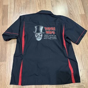 Tater Red's Mens Shirt  XL Beale St Memphis Button Up Lucky Mojo Voodoo Healings - Picture 1 of 6