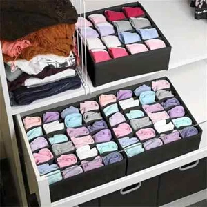 2er Pack faltbare Aufbewahrungsbox aus Stoff, 24 Fächer - Bild 1 von 8