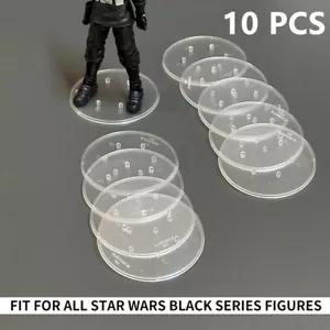 Lote de 10 figuras de acción Star Wars Black Series 6 pulgadas con soporte multi-pega transparente 6"" #h4 - Imagen 1 de 9