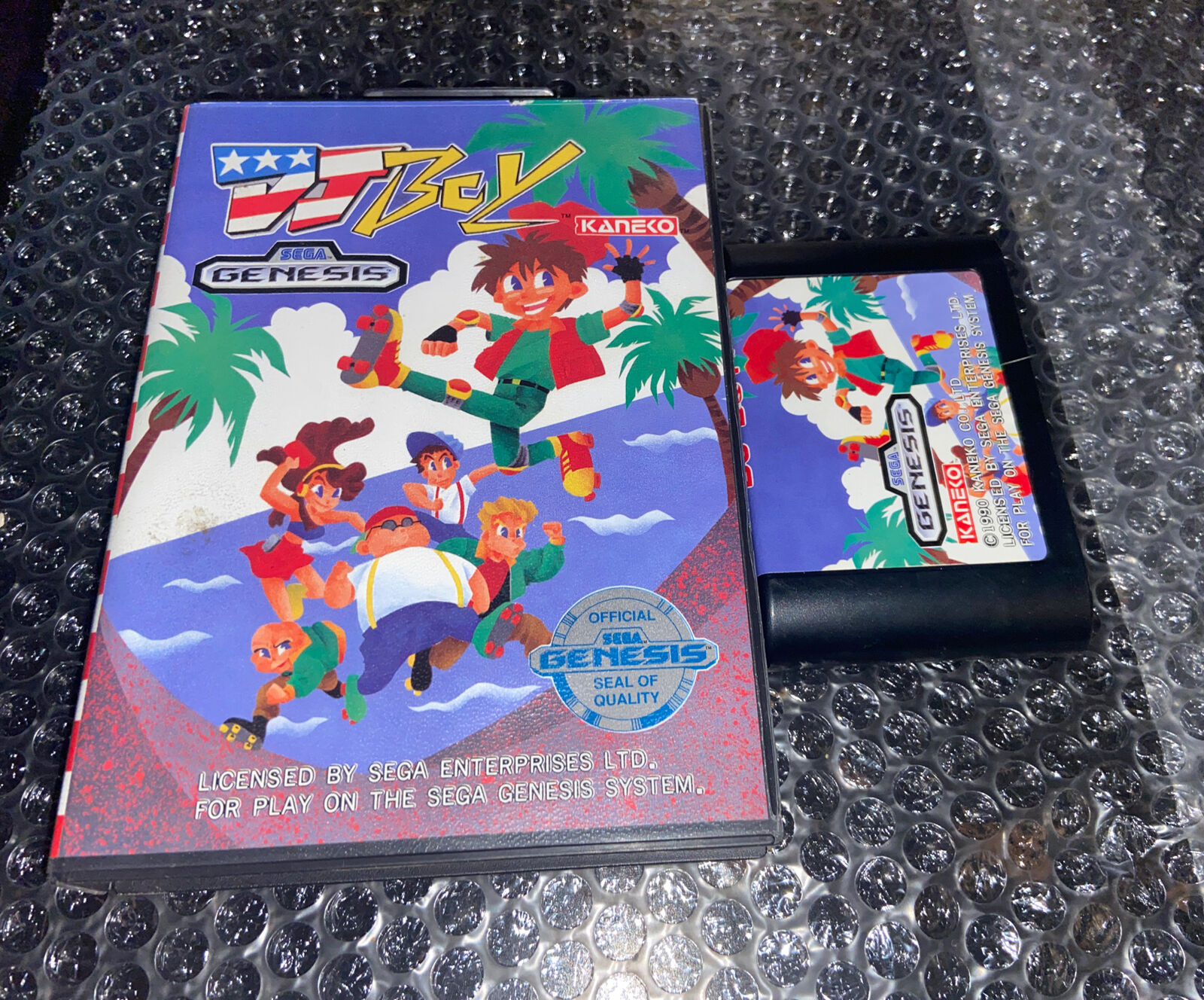 DJ Boy Sega Genesis Game Cartridge And Box No Manual Used